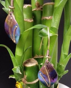 Hand crafted earrings.